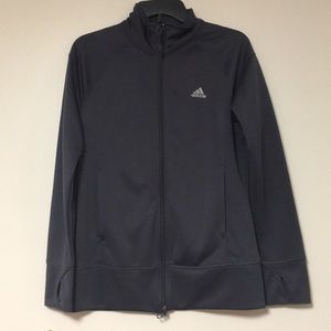 Dark gray Adidas zip up